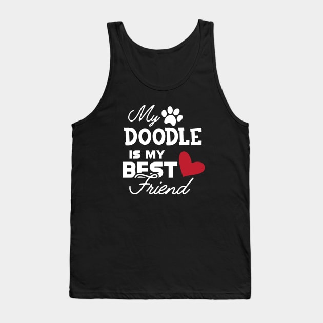 Doodle Dog - My doodle is my best friend Tank Top by KC Happy Shop